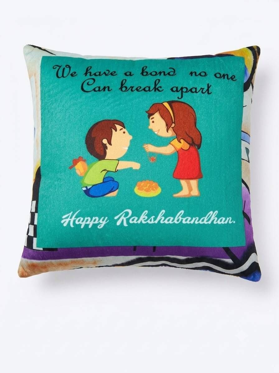Microfibre Cushion Pack of 1 Printed, Quotes RAKHI GIFTING-image-38