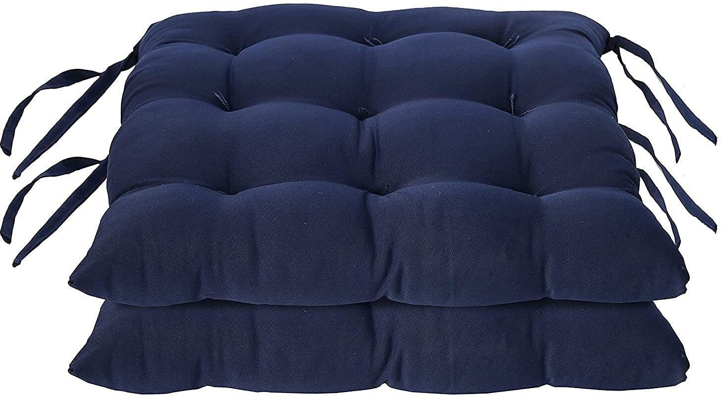 amak inc Microfibre Chair Pad Pack of 2 Solid soft ulrta-picture-19