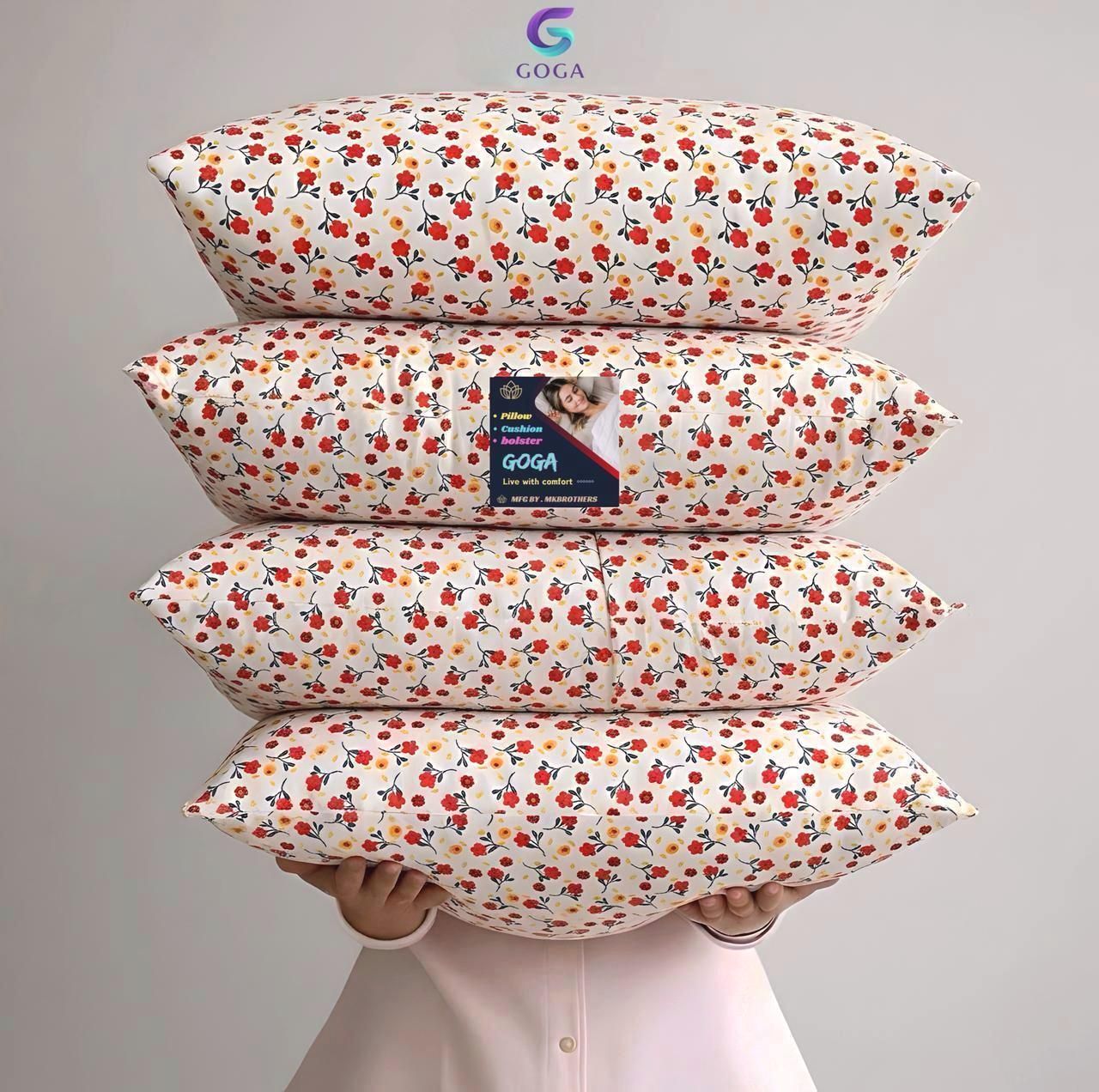 goga Cotton Sleeping Pillow Pack of 4 Solid LUXURY-picture-24