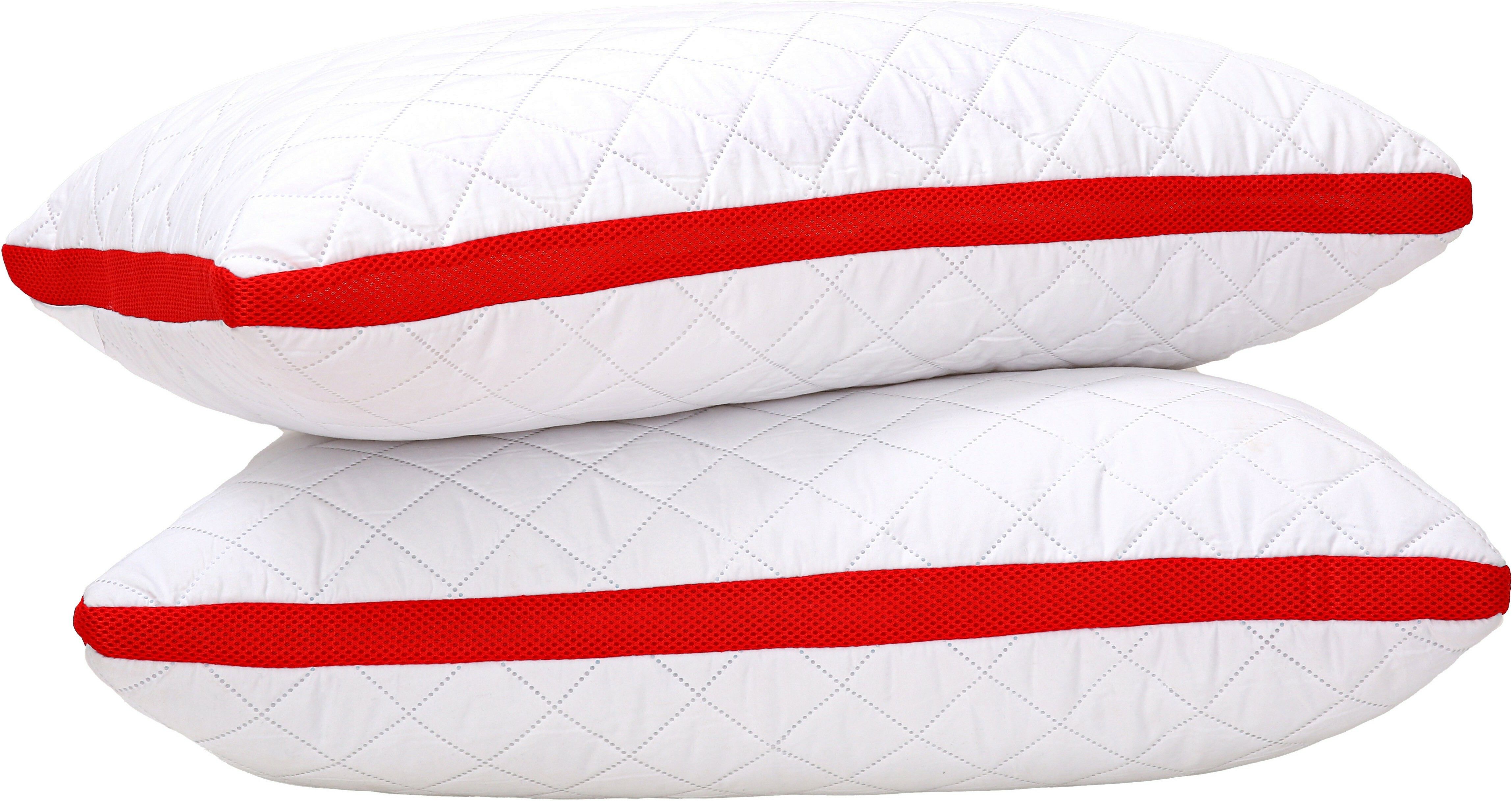 Adjustable Pillow, Neck Pain Comfortable Relief for Back, Stomach, Side Sleepers Polyester Fibre, Microfibre Geometric Sleeping Pillow Pack of 2-image-11