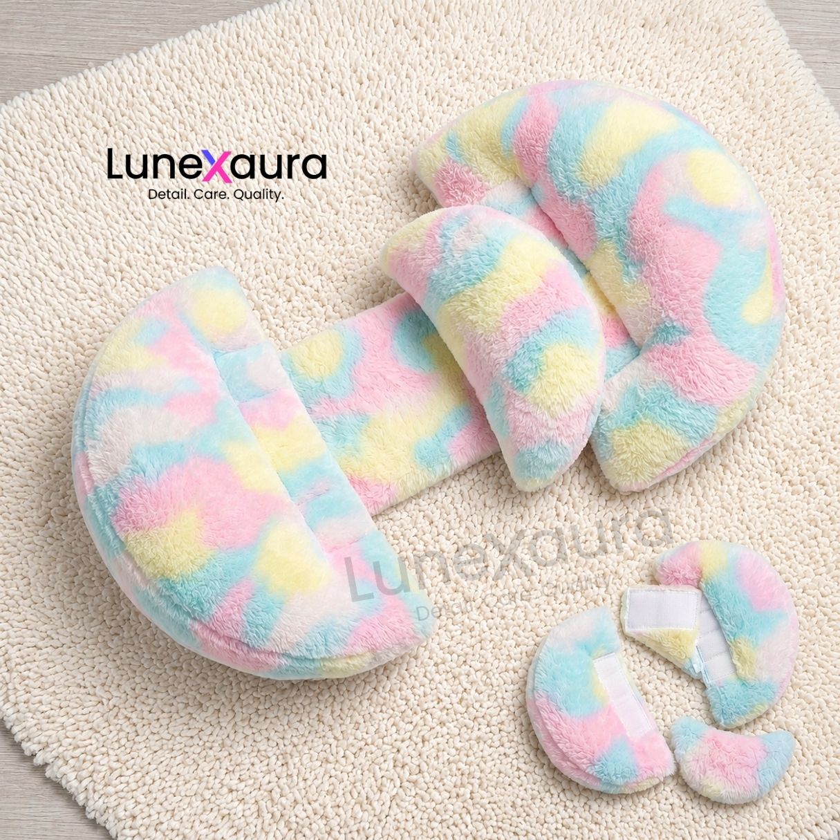 Microfibre Pregnancy Pillow Pack of 1 Abstract Pregnancy Pillow Adjustable Comfort Series-image-16