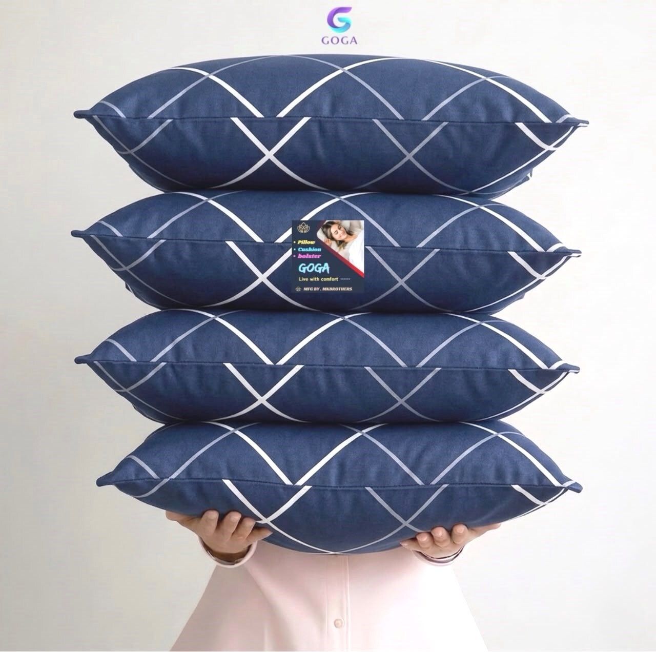 goga Cotton Sleeping Pillow Pack of 4 Solid LUXURY-picture-6