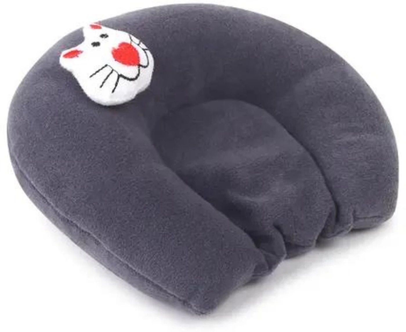 Microfibre Baby Pillow Pack of 1 Animals SUPER SOFT MUSTURD SEED FILLING BABY HEAD SHAPER PILLOW-image-5