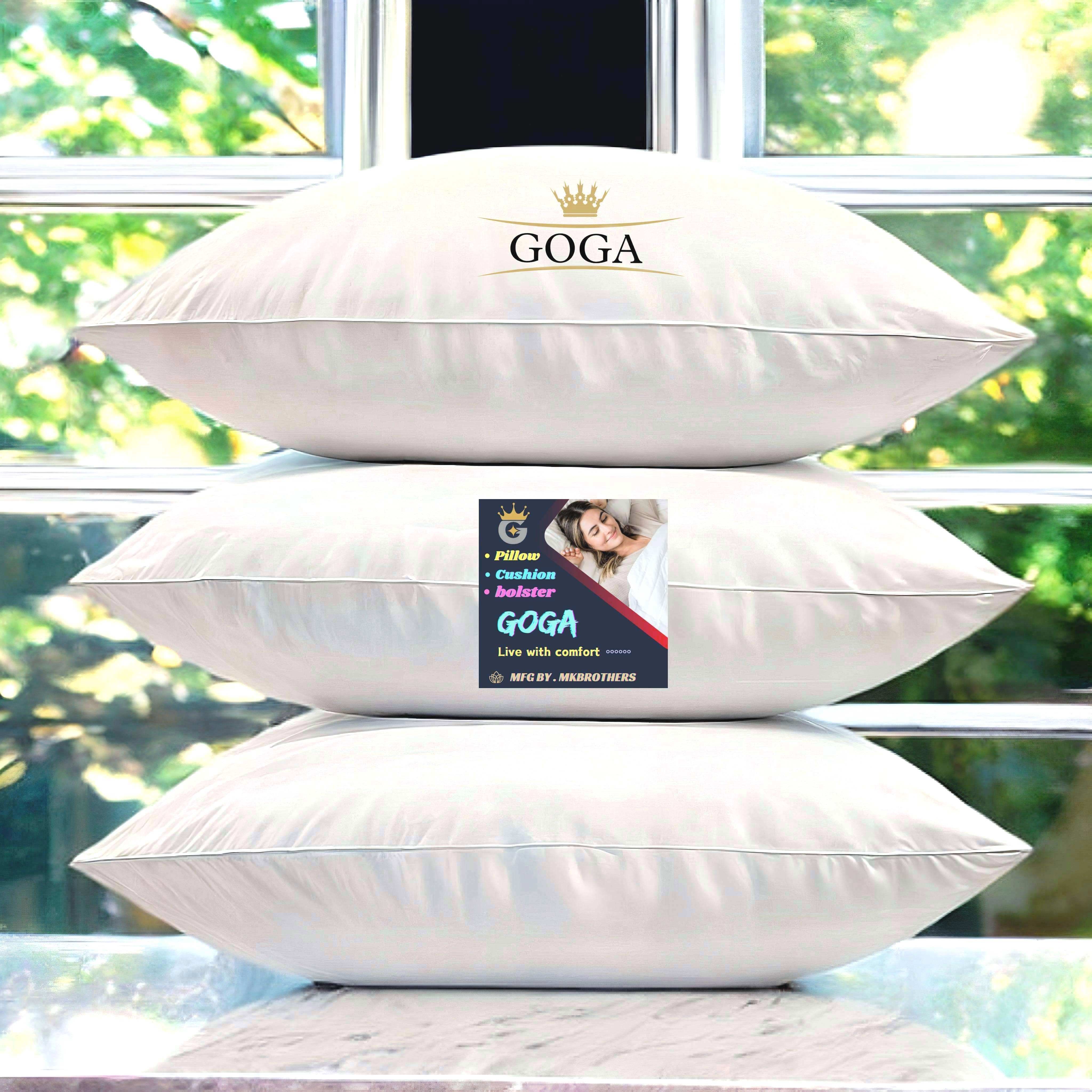 goga Cotton Sleeping Pillow Pack of 3 Solid LUXURY-picture-19