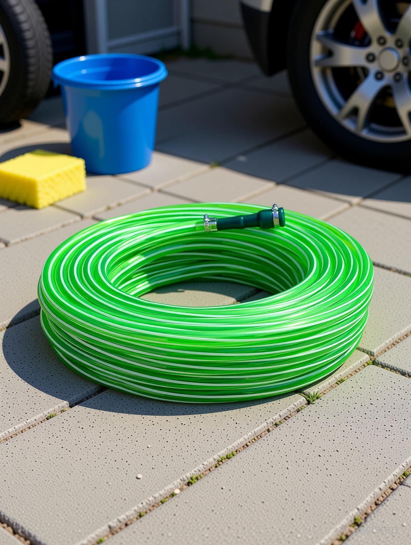 30 meter long 0.75 inch water pipe for garden / car and bike wash / hose pipe with hose connector Hose Pipe-image-32