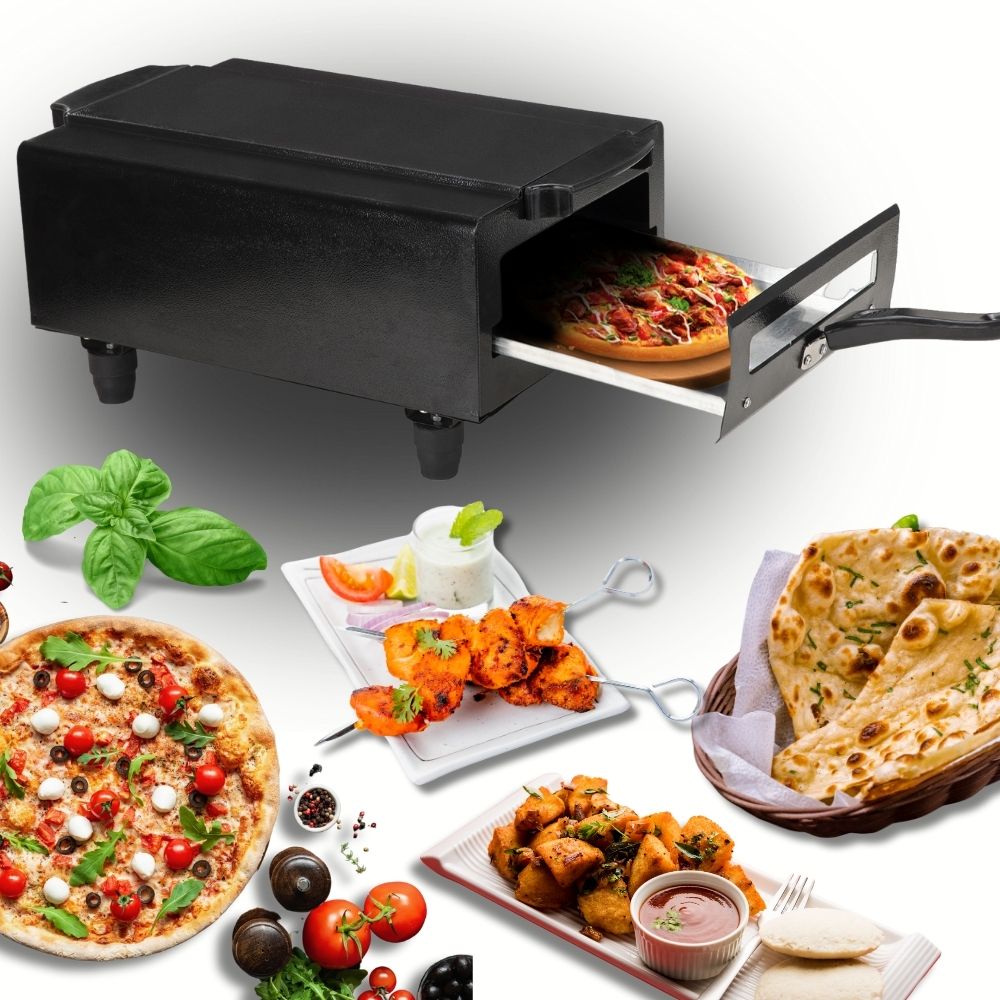 sliceter 2200W Tandoor for Daily Use | Grill, Bake, Roast with Ease | Compact and Safe Pizza Maker-picture-43