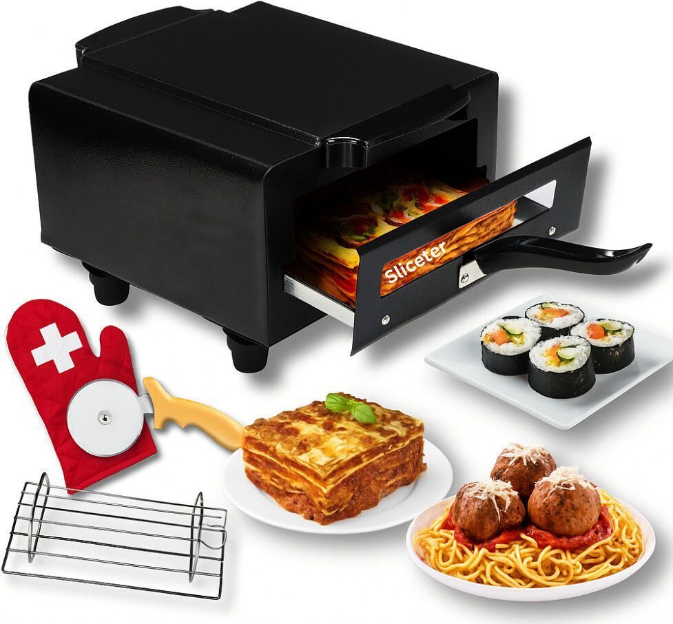 1500W Electric Pizza Maker for Countertop Use Quick and Easy Homemade Pizza Pizza Maker