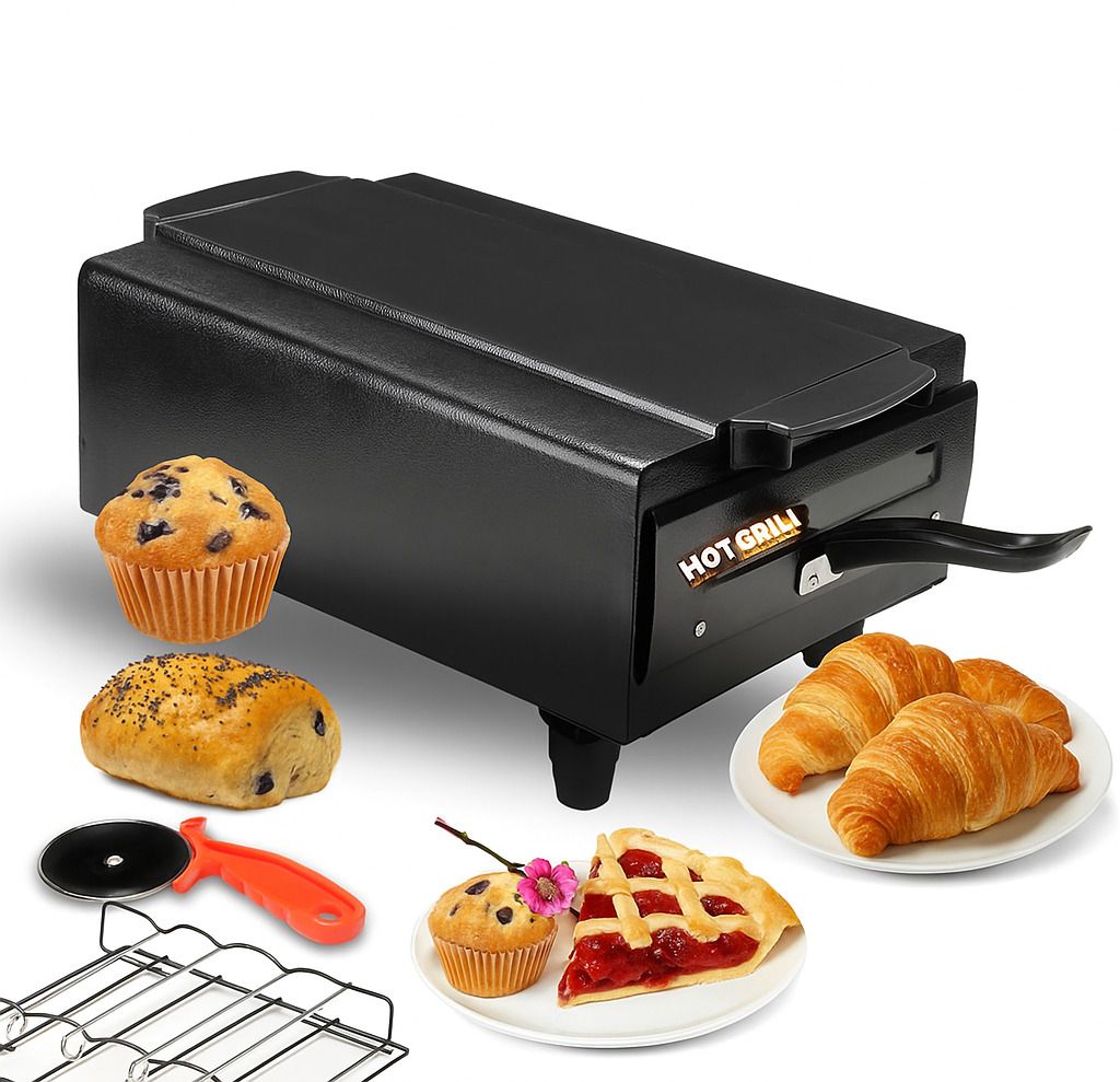 hot grill 16" Heavy-Duty Electric Tandoor | Ideal for Tandoori, Baking & Grilling, | 2200W Pizza Maker-picture-28
