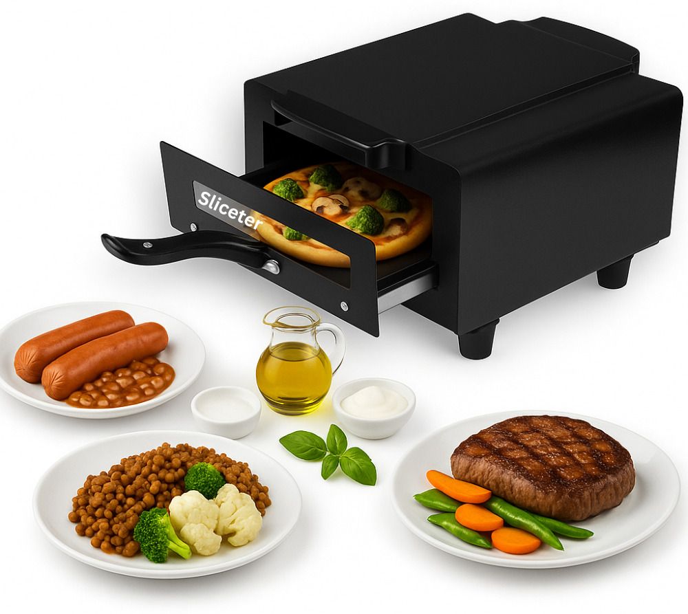 Compact Electric Tandoor 1500W | Make Roti, Paneer, Pizza, Chicken, and More Pizza Maker