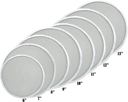 paul sons Combo of 8 Multi Size Aluminum Pizza Screen Mesh Size are 6 to 13 inches Pizza Maker-picture-37