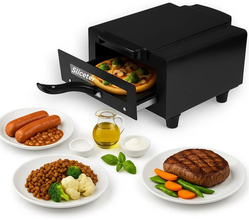 Countertop 1500W Electric Pizza Maker Quick Baking Perfect Homemade Pizzas Pizza Maker