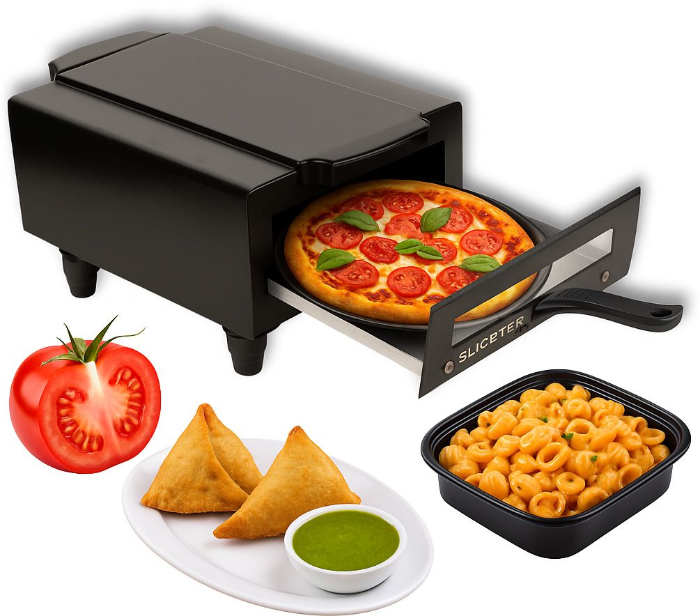 sliceter 2200W Electric Tandoor for Home Use | Grill, Bake, Roast | Compact and Durable Pizza Maker-picture-25