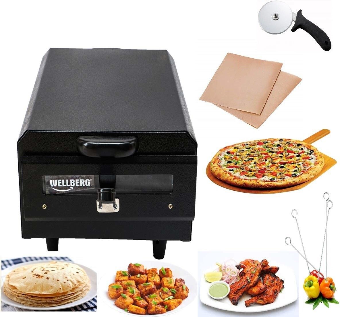 Multi Purpose Tandoor for Kitchen/Pizza/Cake/Naan/Bati/Barbecue Griller Maker Pizza Maker