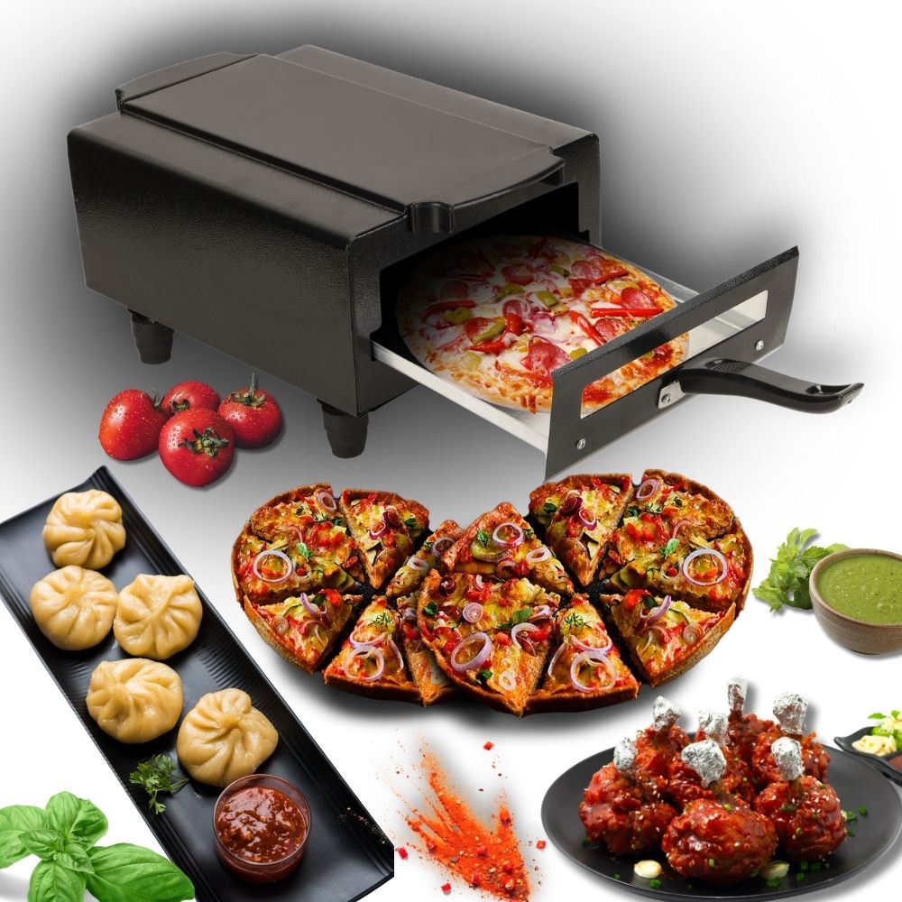 sliceter Electric Tandoor for Home | 2000W Power | Lightweight, Compact and Portable Pizza Maker-picture-33