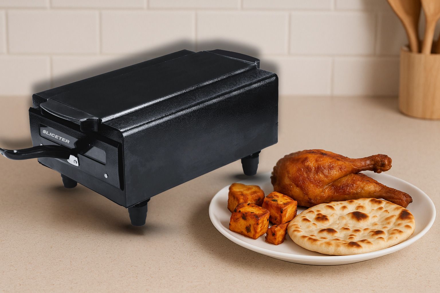 sliceter Compact 2200W Tandoor for Kitchen Use | Roast, Grill, Bake Easily Every Day Pizza Maker-picture-22