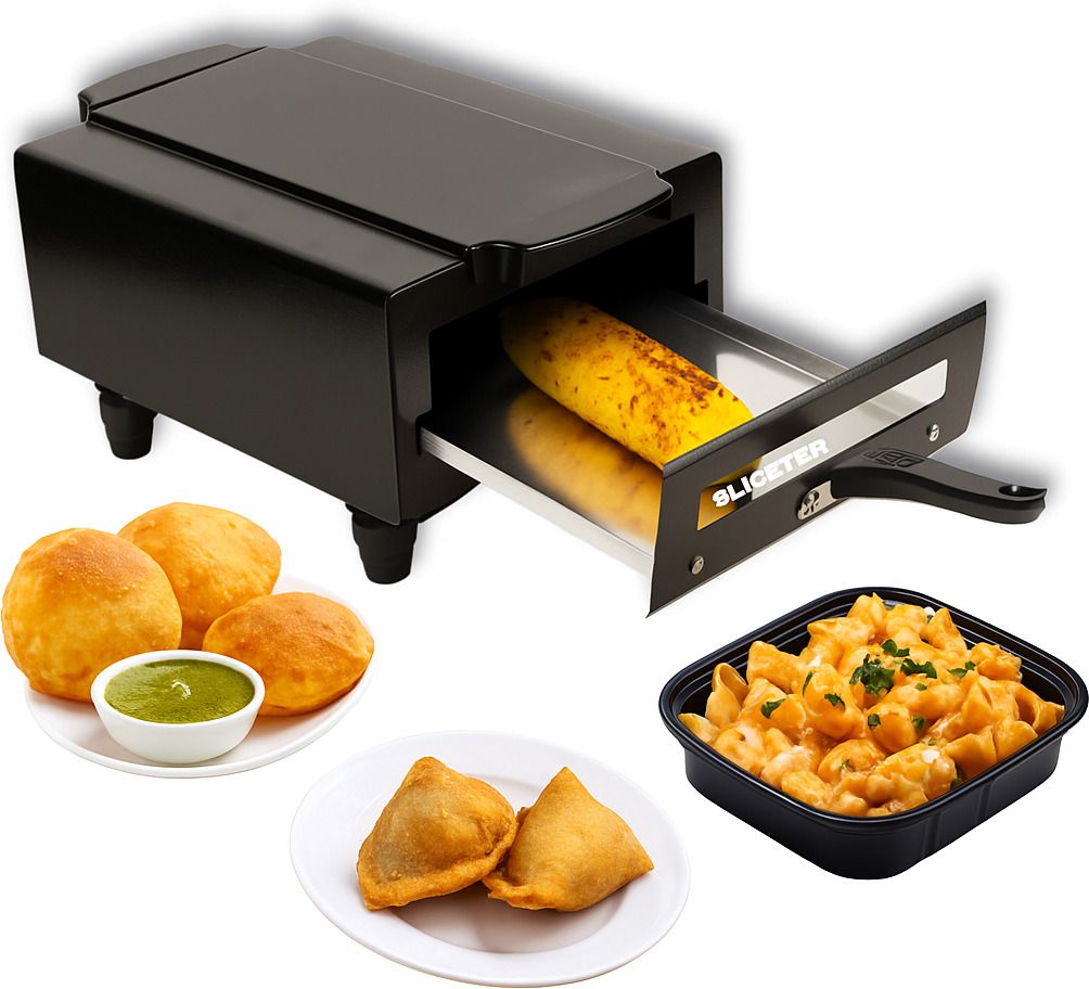 sliceter Electric Tandoor 2200W | Portable and Lightweight | For Home Kitchen Cooking Pizza Maker-picture-27