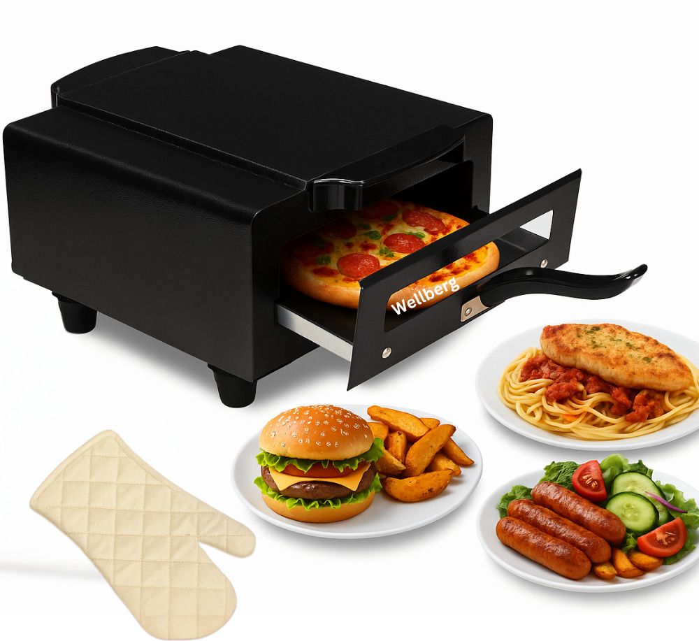 Electric Tandoor Oven 1500W | Cook Cake, Roti, Chicken, Tikka Naan Bread & Kabab Pizza Maker