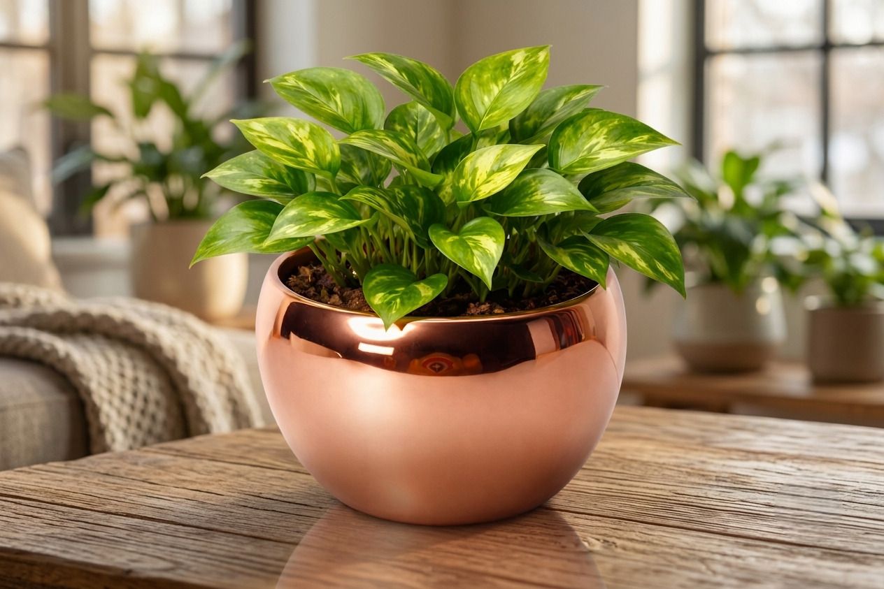 Round Plant Pot | Modern Decorative Planter for Living Room & Office Plant Container Set-image-35