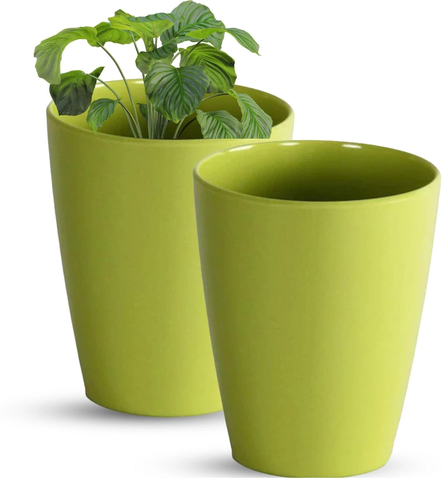 ubbiskart Unbreakable Premium Quality COlOUR GREEN Pack of 2 Pieces And Size 14inches Plant Container Set-picture-23