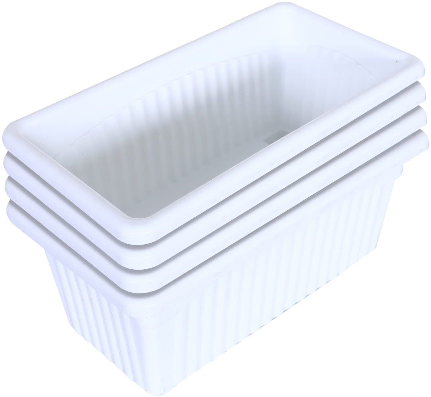 14 Inch Jupiter Solid Look, Feel Window Planter Set for Home and Balcony Garden Plant Container Set-image-46