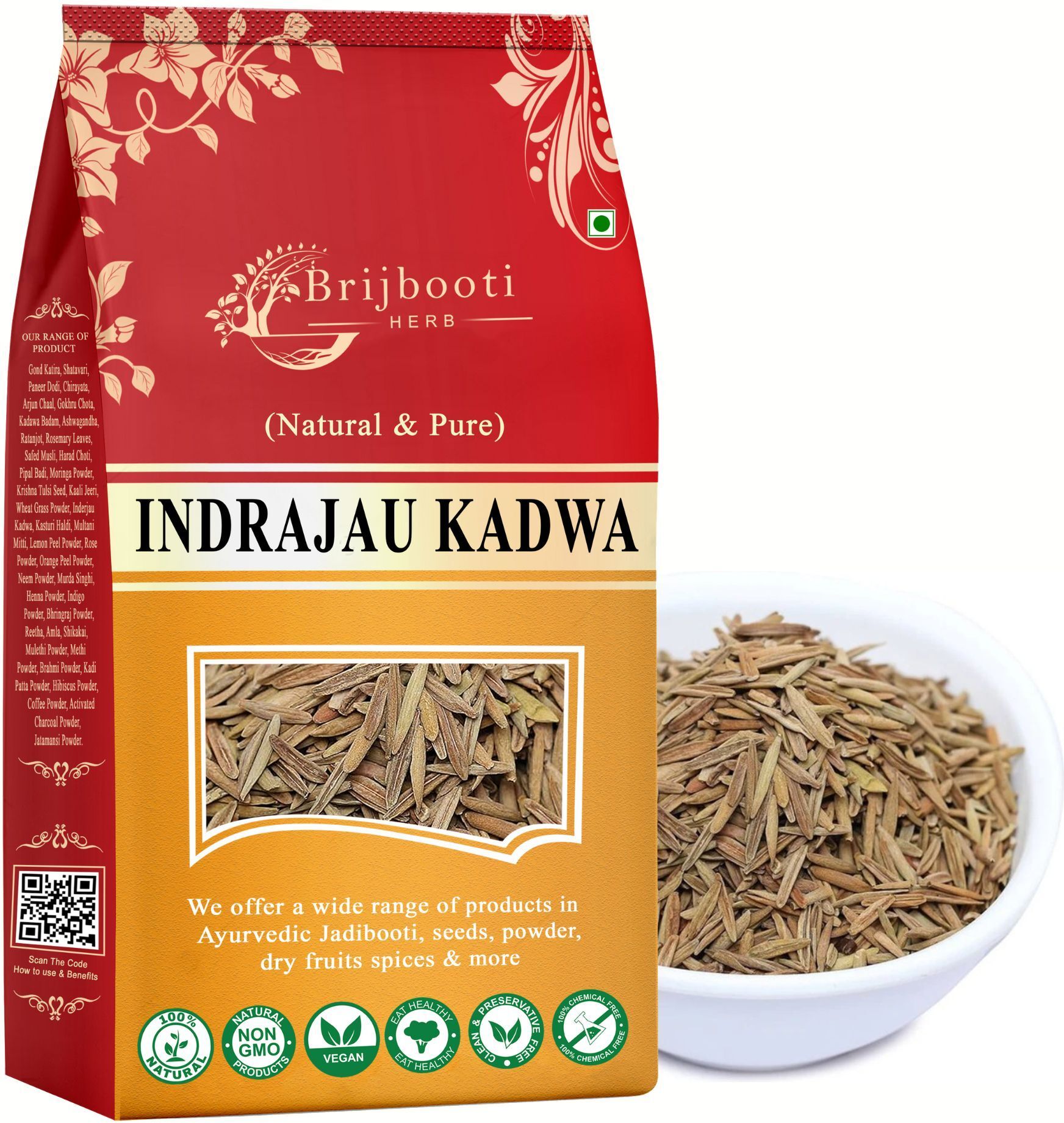 brijbooti Indrajau kadwa -indra jau-Indrajav Seeds - Indrajao kadva - Holarrhena Pubescens Seed-picture-15