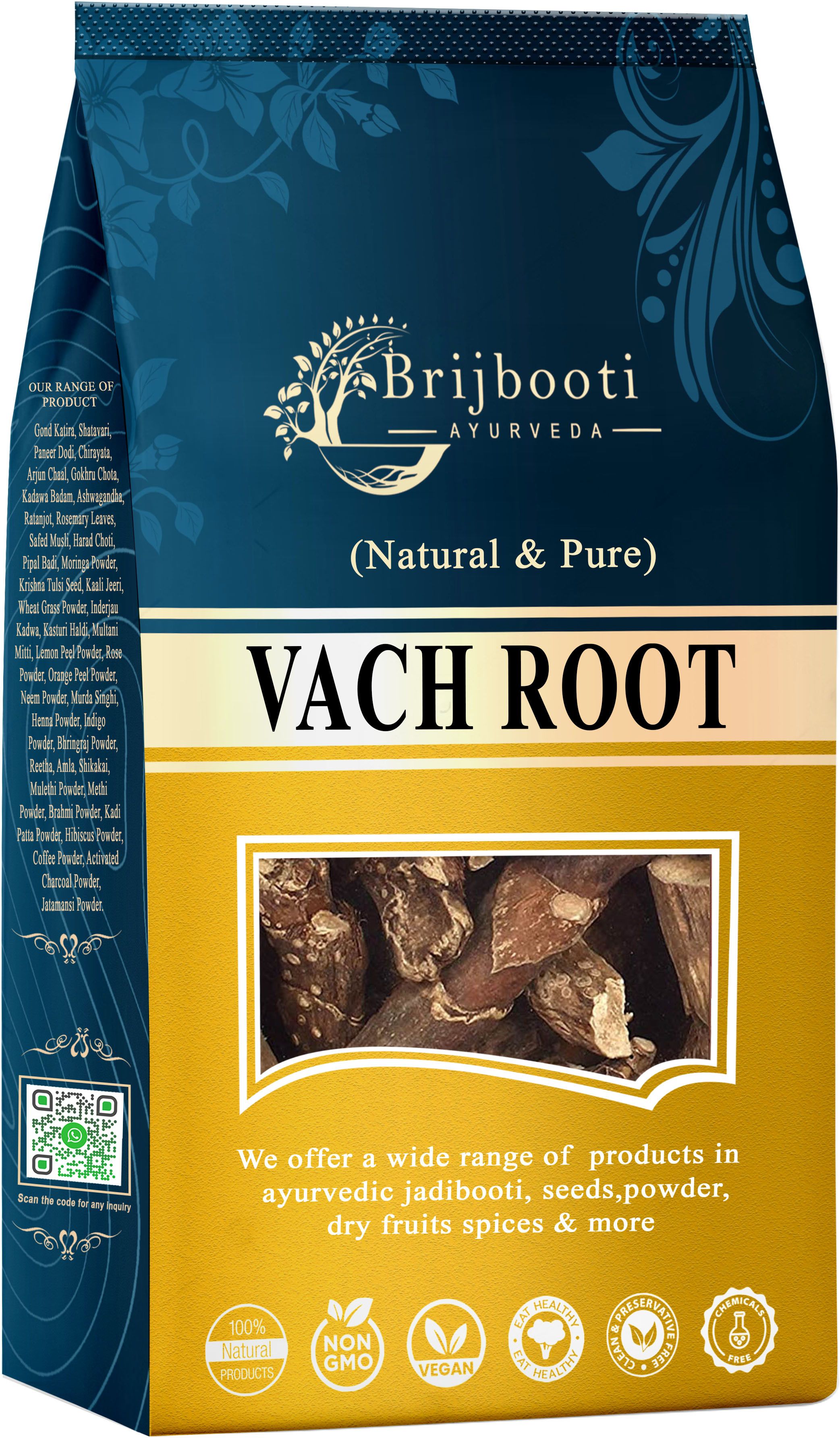 Vach - Vasambu - Gurbach - Vacha Root - Sweet Flag - Acrous Calamus - Gudbach Seed-image-10