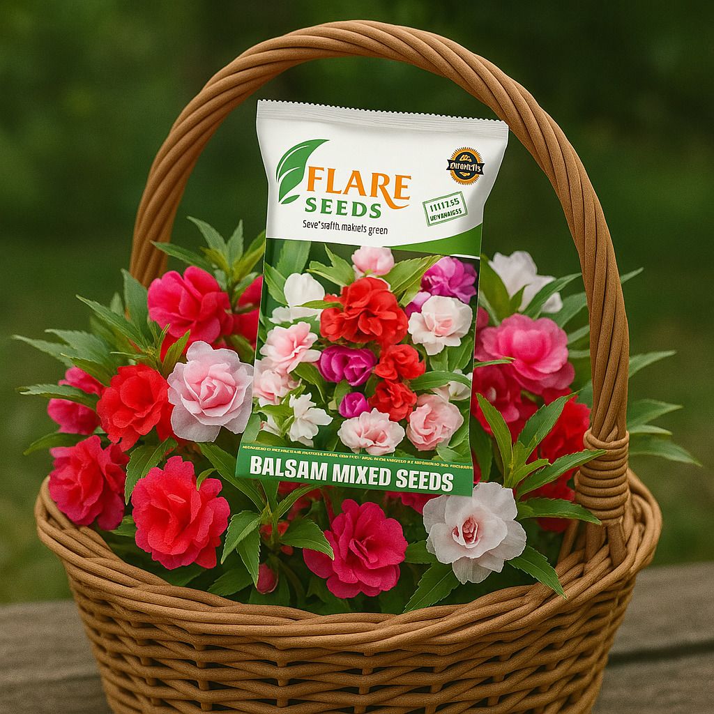 Balsam mix flower seeds beez 200 Seed (200 per packet) Seed-image-10
