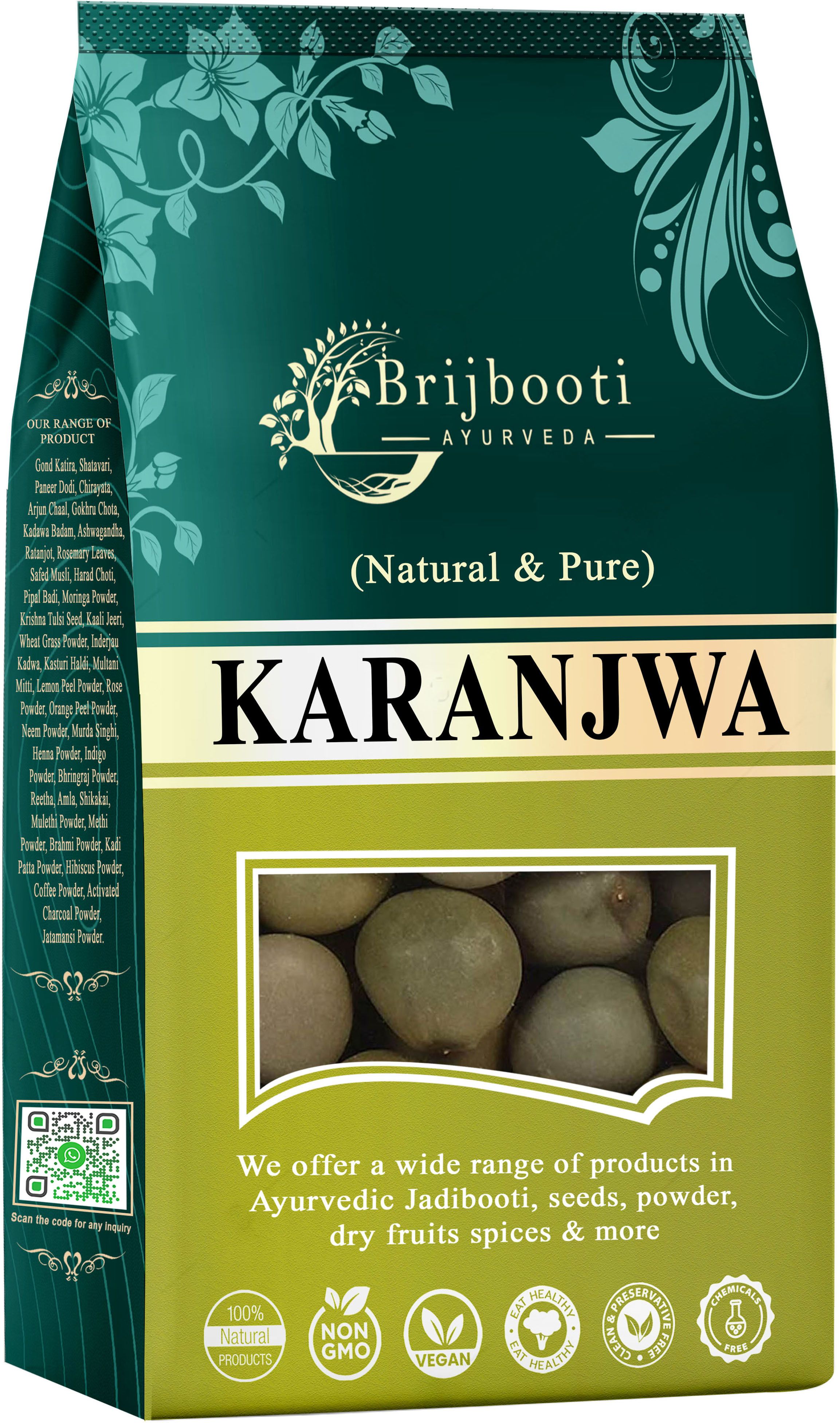 Karanjwa (400 Gm) | Sagargota Seeds | Kalarchikai | Fever Nut Seed-image-8