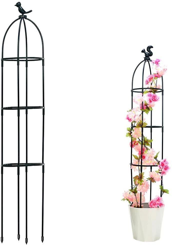 maycreate Garden Obelisk Trellis for Climbing Plants 120CM Plant Straightener-picture-23