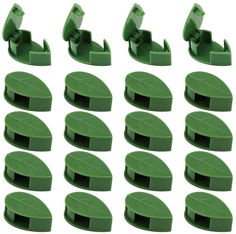 btop 30pc leaf plant Clips Climbing Wall Clips Self-Adhesive Money Plant Support Clip Plant Straightener-picture-11