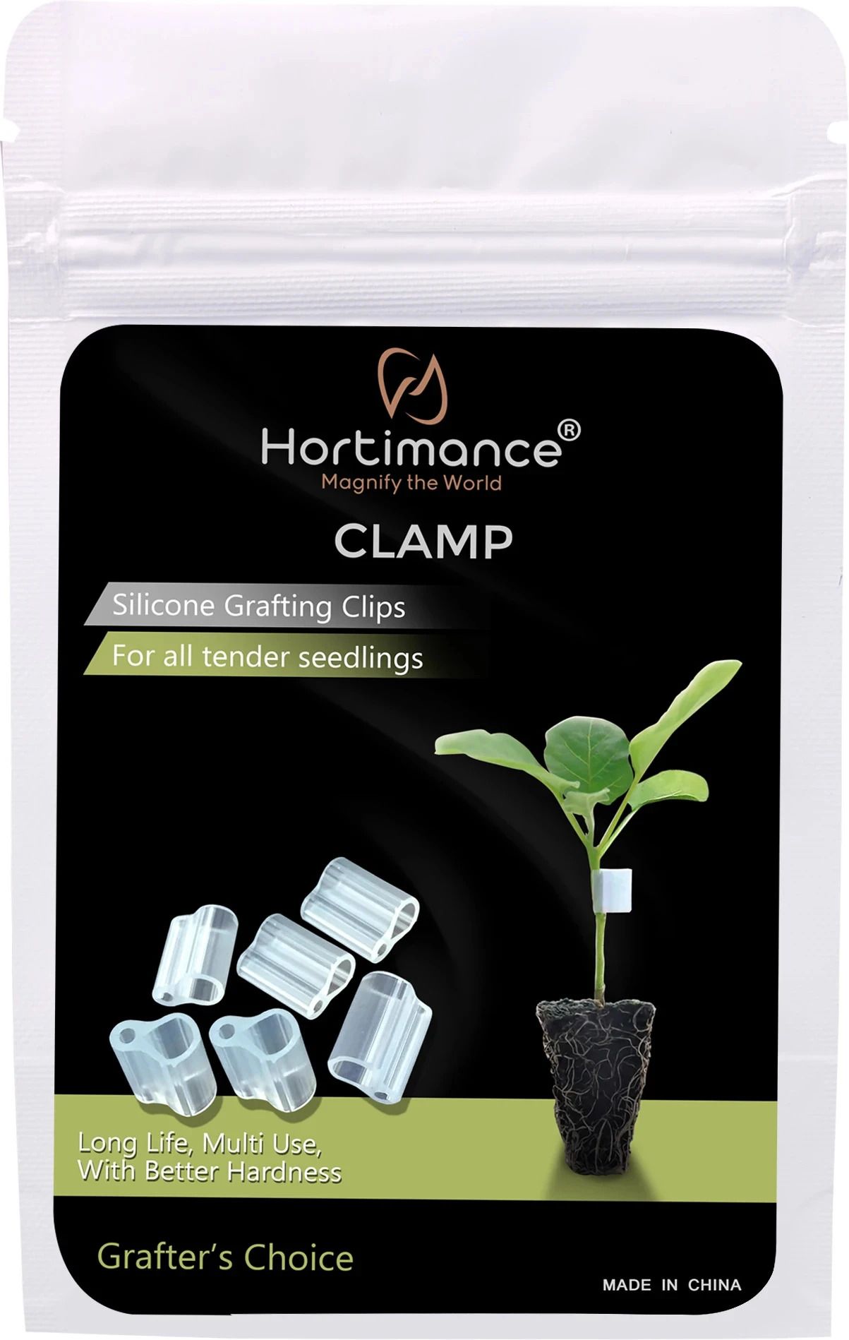 Clamp Silicone Grafting clips 1.7mm, 1.9mm, 2.1mm, 2.5mm. Plant Straightener-image-43