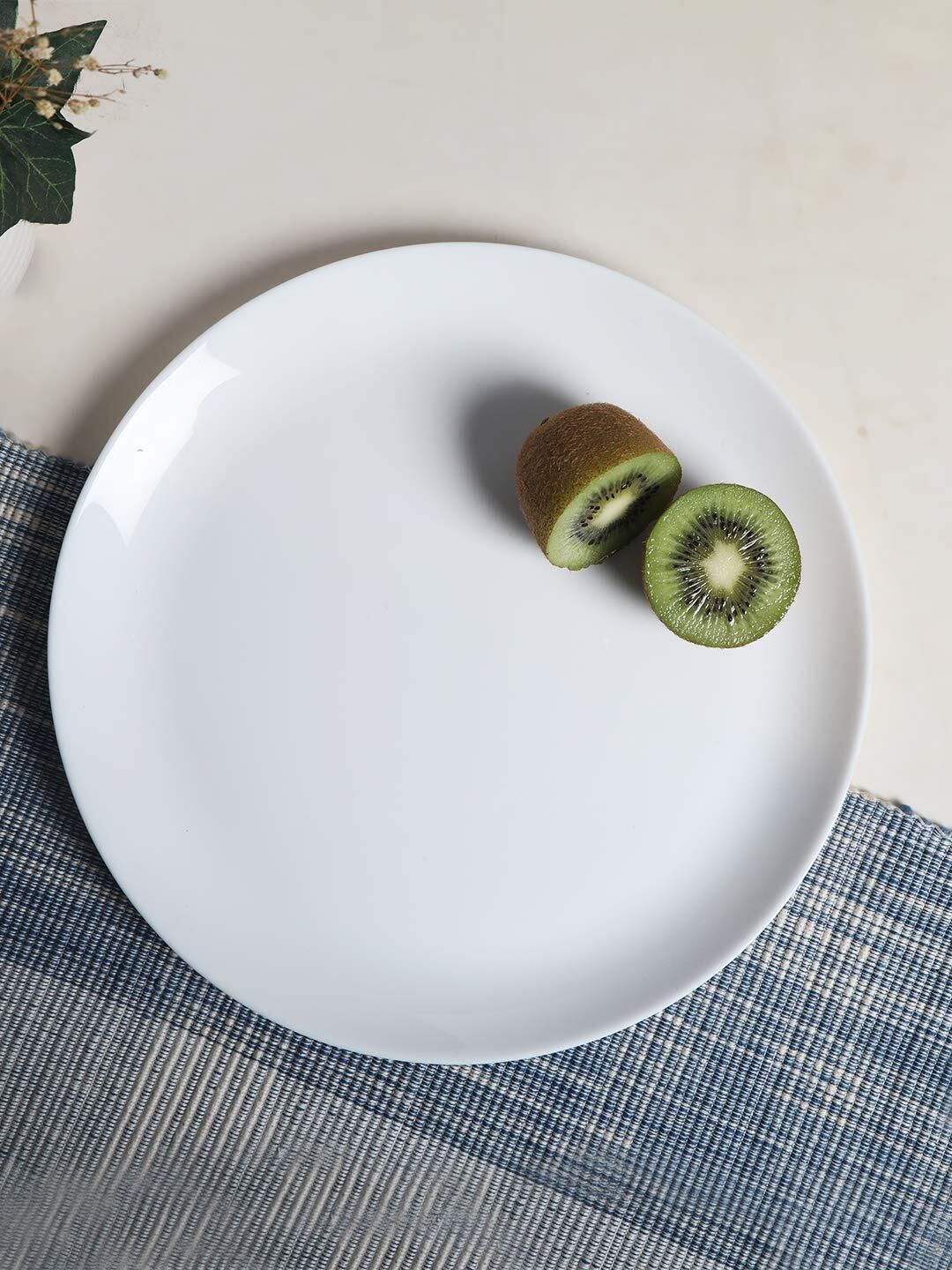Plainware Opalware Glass Full Plate Set of 6 (10.6-inch) Dinner Plate-image-20