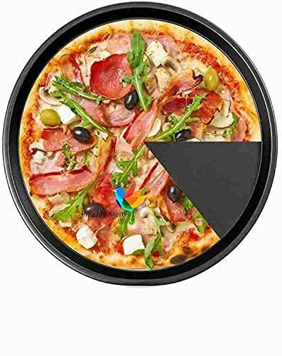 Carbon Steel NonStick Round Tray Pizza Pan Used in Microwave Oven OTG Safe(26cm) Baking Dish