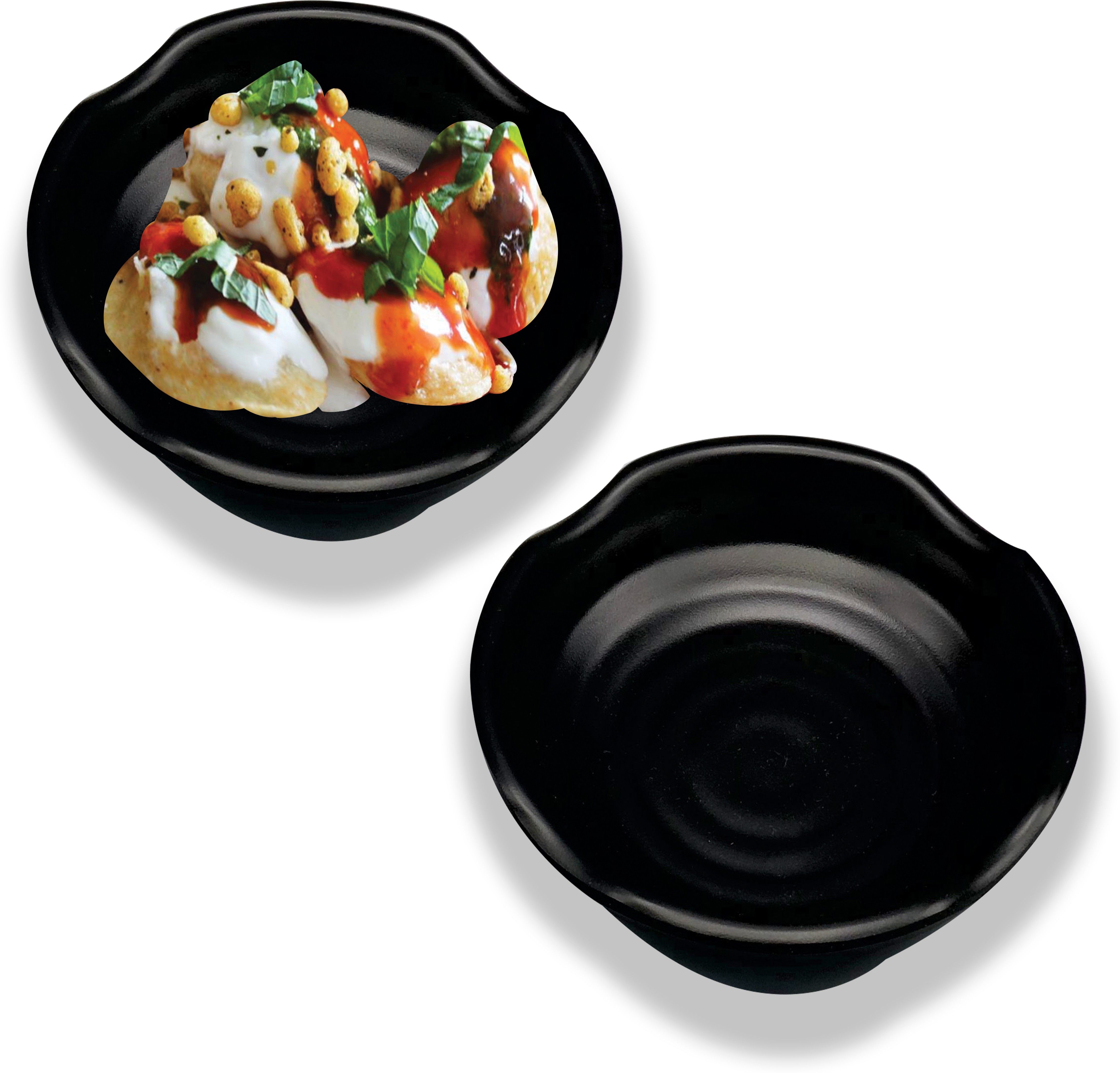 Pack of 2 Dahi Bhalla/Chat/Papdi/Fruit Chat/Snacks/Appetizer/Dessert Plate Sizzler Tray-image-12