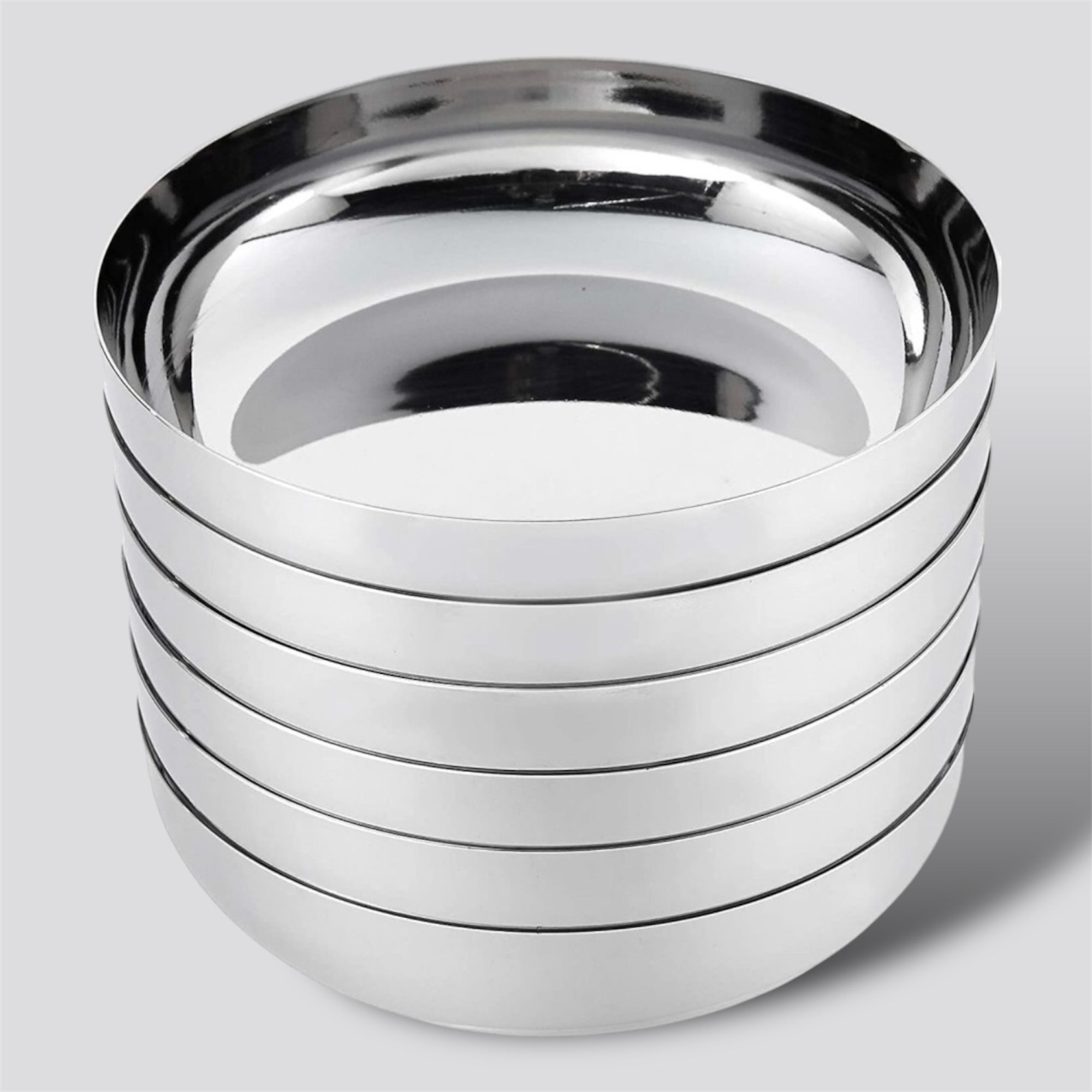 S.S.Halwa Dish with Polished Mirror Finish – 120ml Sweet Plate for Dessert Quarter Plate-image-34