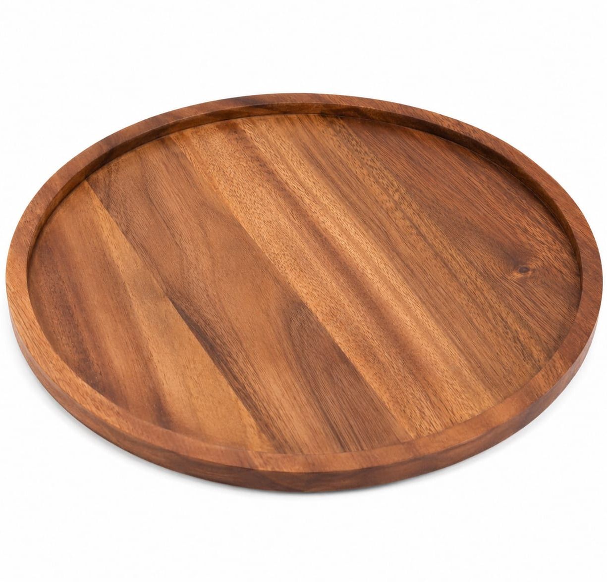 Classic Round Wooden Serving Tray Tray-image-43