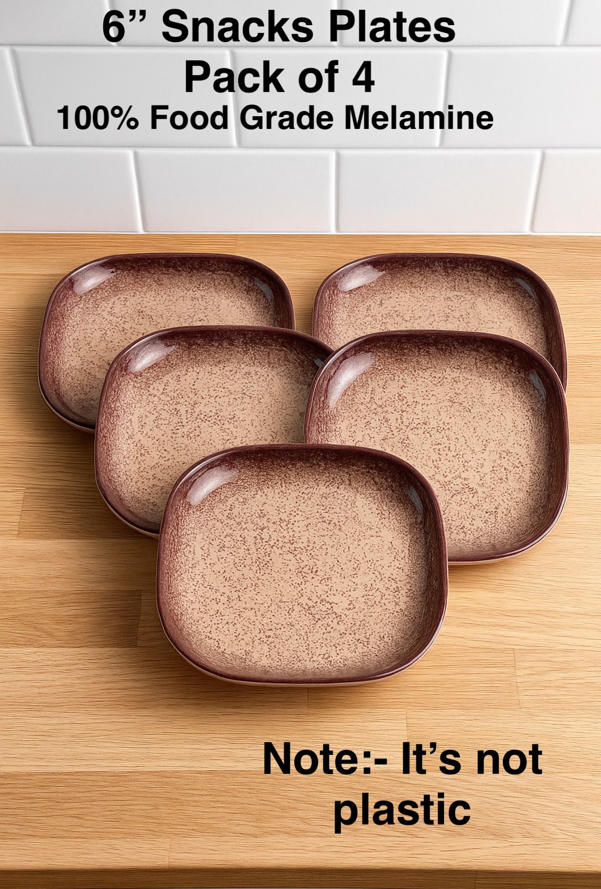Choco Stone 6inchi Candy 04 Quarter Plate-image-49