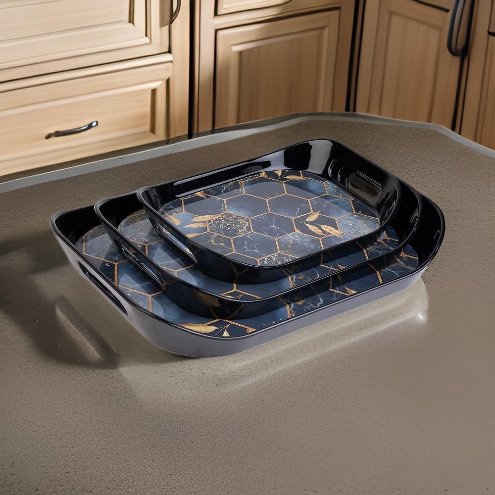 Serving Tray Glossy Finish Bpa Free Tray-image-39
