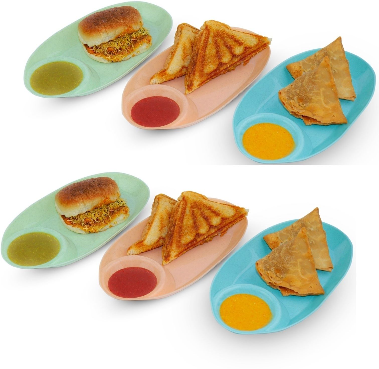 Snacks/Chip & Dip Platter/Plate-serving plate Chip & Dip Tray-image-15