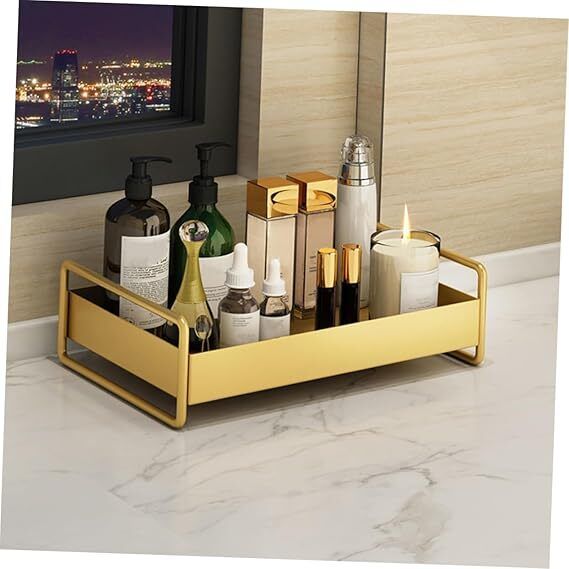 alm shoppee Modern Metal Kitchen Organizer Tray – Spice, Oil & Bottle Storage Rack Tray-picture-10