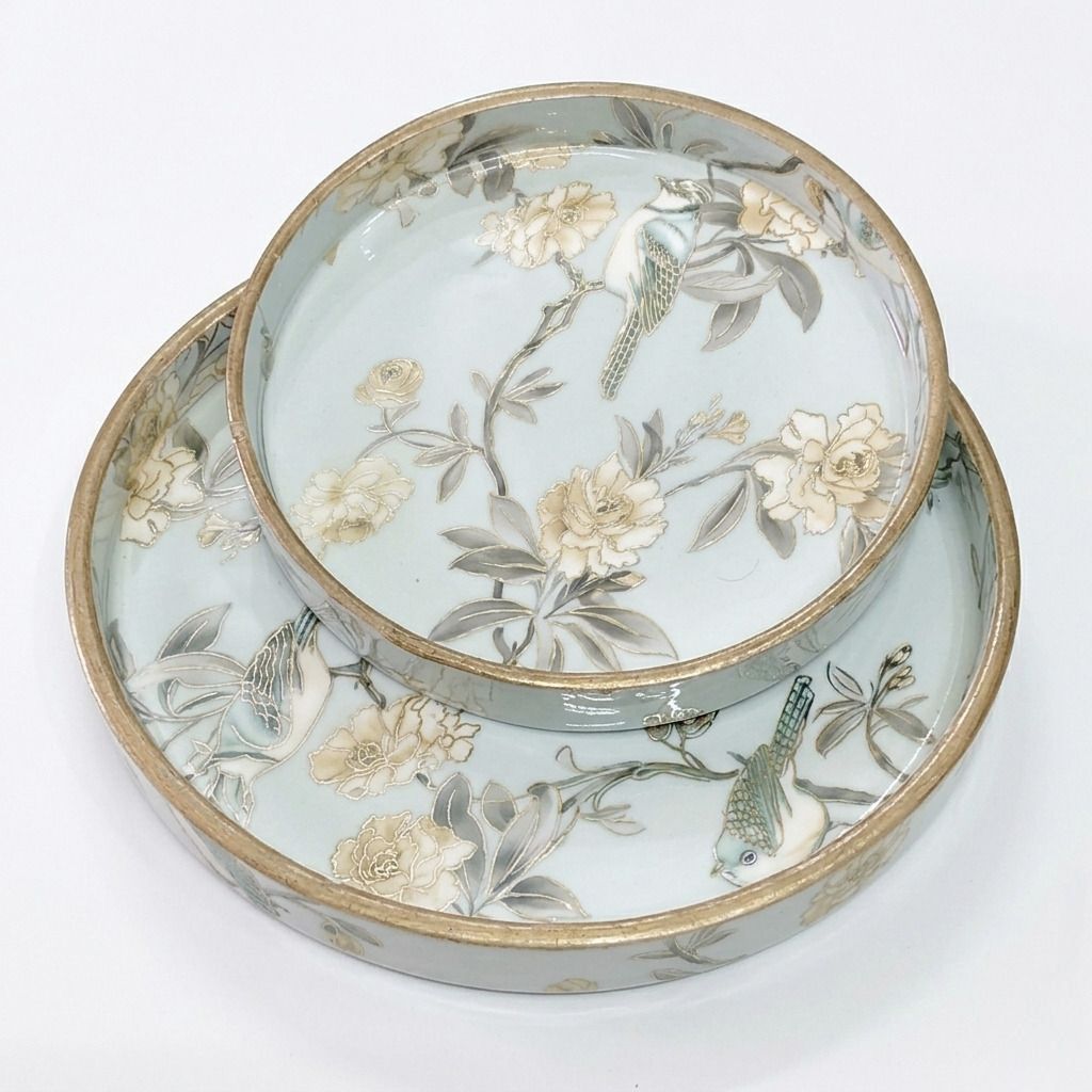MDF ROUND TRAY SET OF 2 9X9 AND 7X7 SIZE Tray-image-19