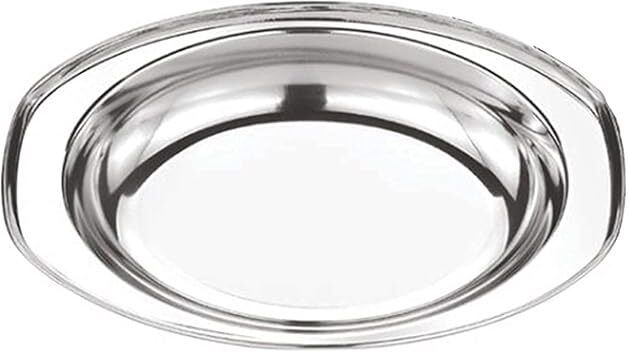 Steel Serving Plate | Oval Plate hotel serving plate Tray-image-43