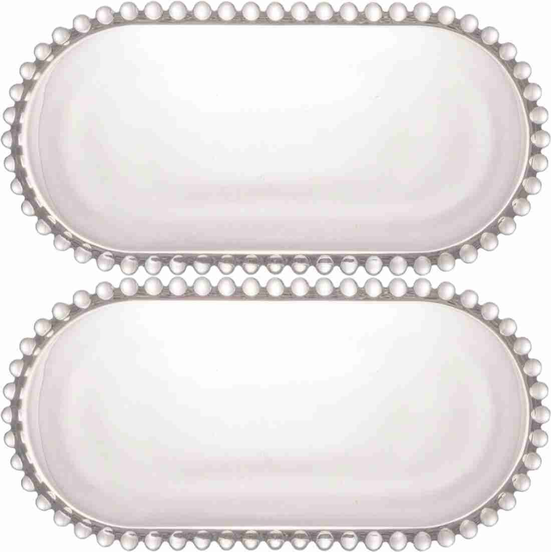 Modern Elegant Transparent Crystal Lightweight Durable Glass Chip & Dip Tray-image-17