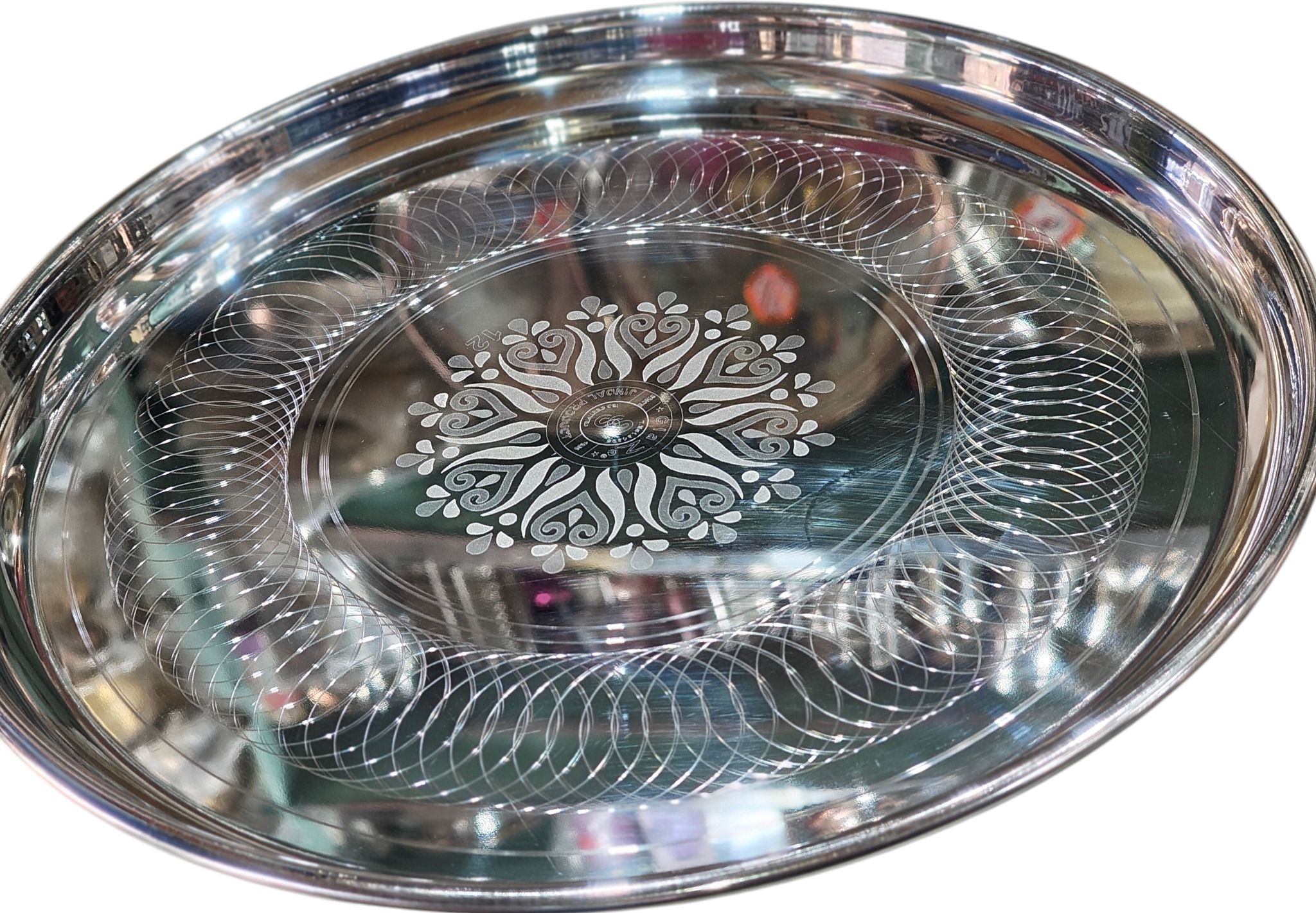 prasadutensils Kanchanbogi steel thali Dinner Plate-picture-18