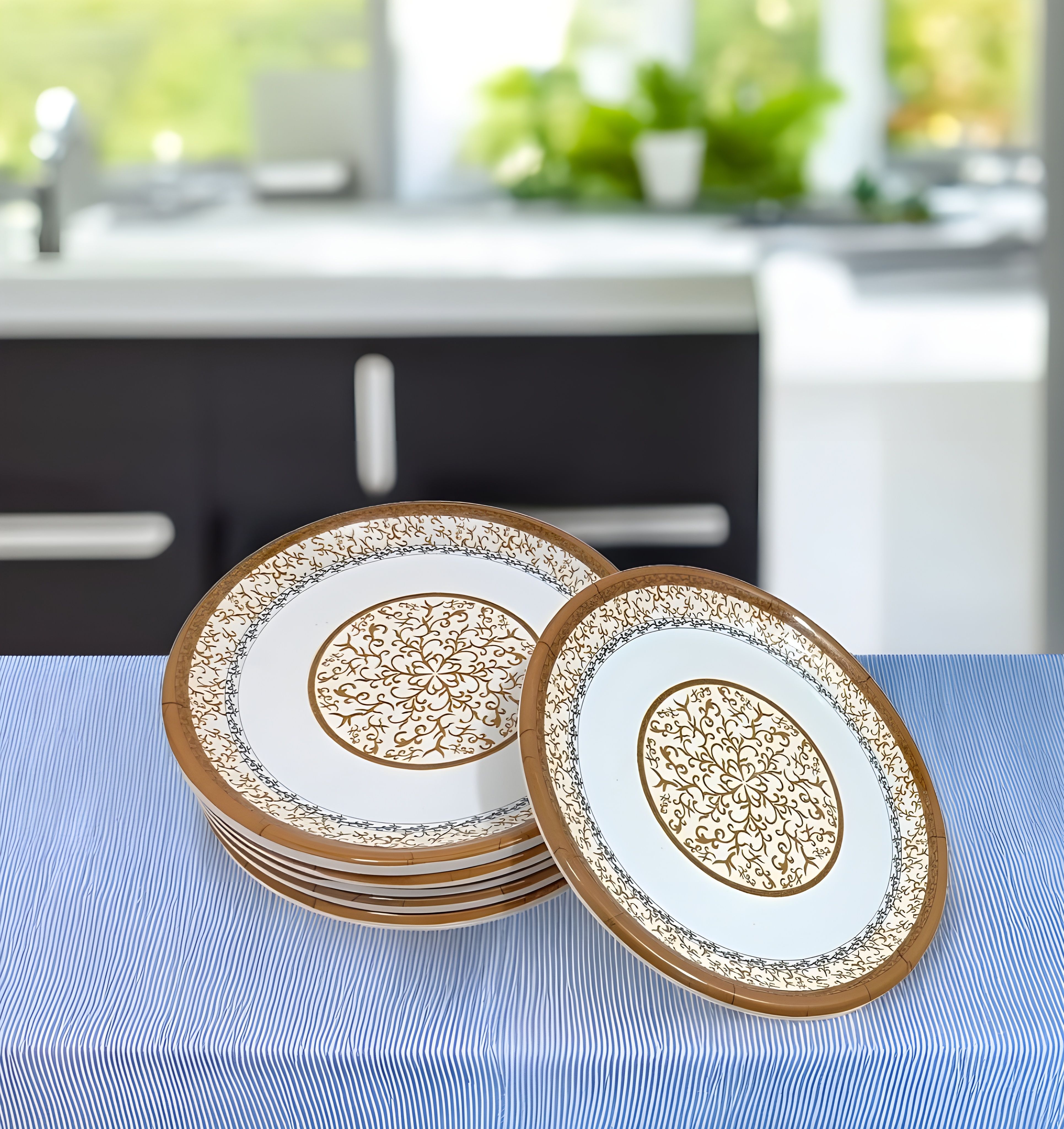 Melamine Small Plate Set of 6 - Perfect Addition to Your Dinnerware Collection Quarter Plate-image-29