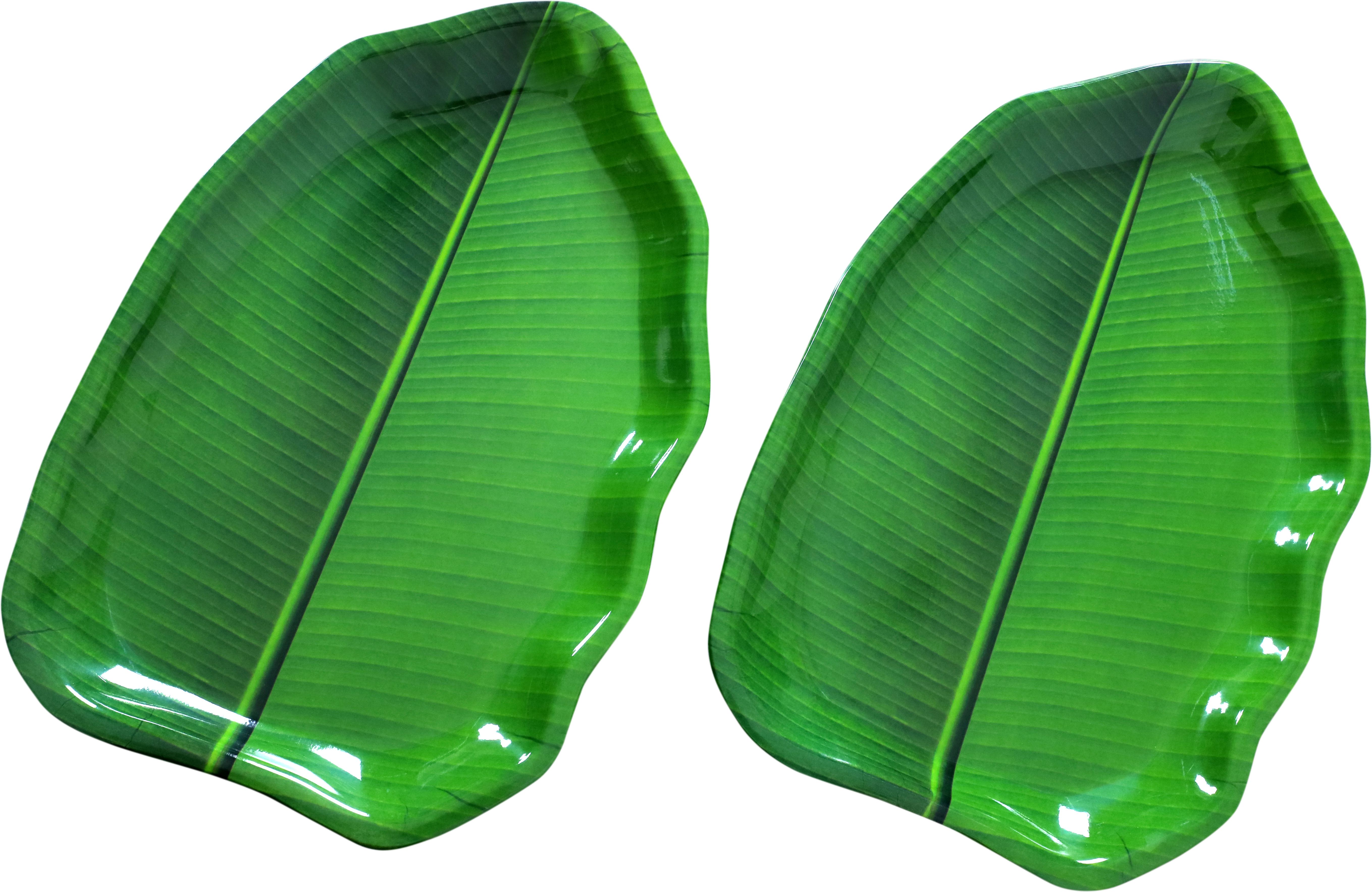 Banana Leaf Shape South Indian Dinner Plate| Reusable,Lightweight &Durable Plate Tray-image-20