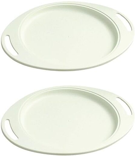 Wheat Straw Oval Serving Tray with Handle Tray-image-7
