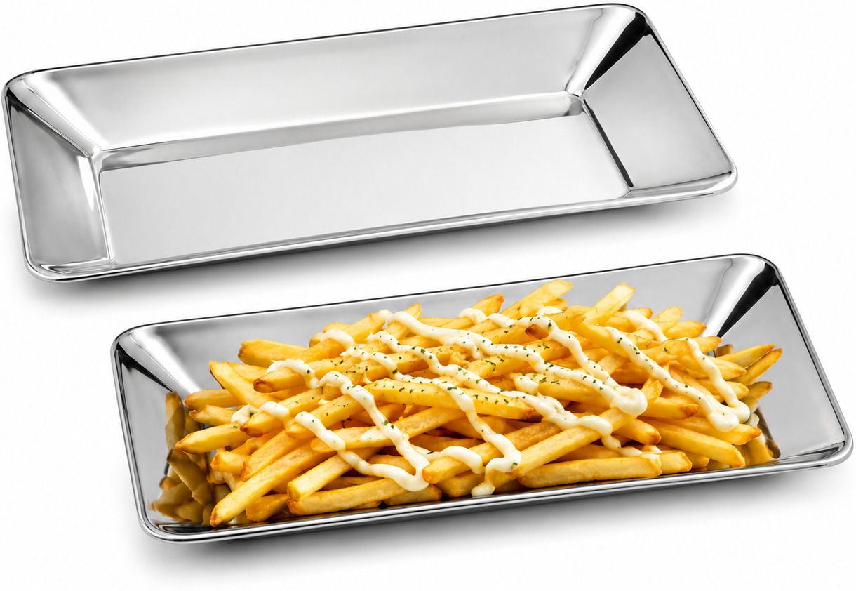 Stainless Steel Decorative Platter for Dry Fruit, Sweet, Mukhwa Centerpiece Tray Tray-image-3