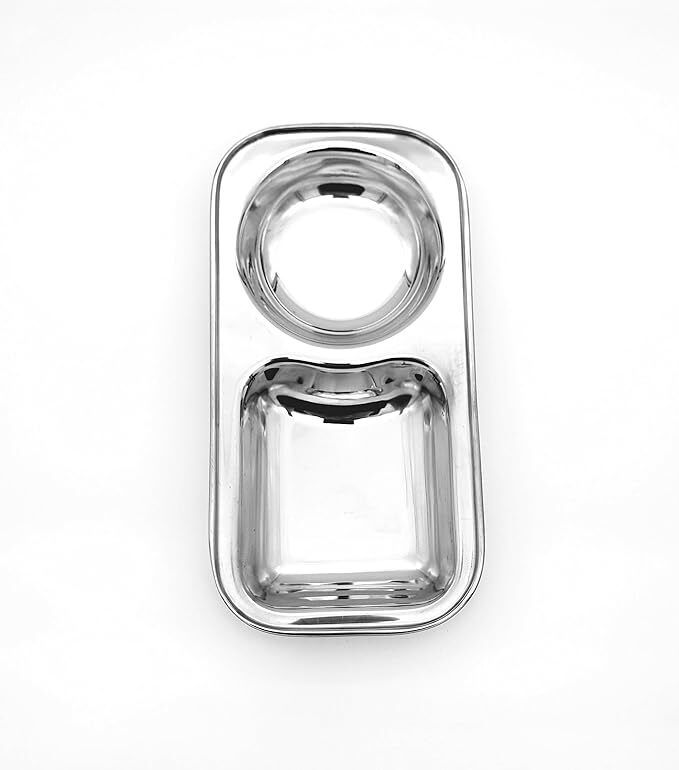 sonanshi Stainless Steel Serving Plate| Samosa Plate| Sabzi Plate| Snack Plate|Chat Plate Sectioned Plate-picture-31