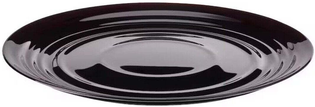 ikea NÄTBARB Plate, black, 24 cm (9 ½ ") Dinner Plate-picture-4